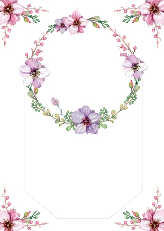 可爱卡通风1 (5)可爱卡通信纸模板word模板